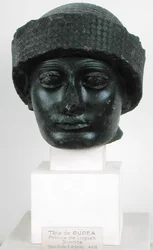 Kopf von Gudea, Prinz von Lagesh, aus Telloh (altes Girsu) Neo-Sumerisch, ca. 2150 v. Chr.